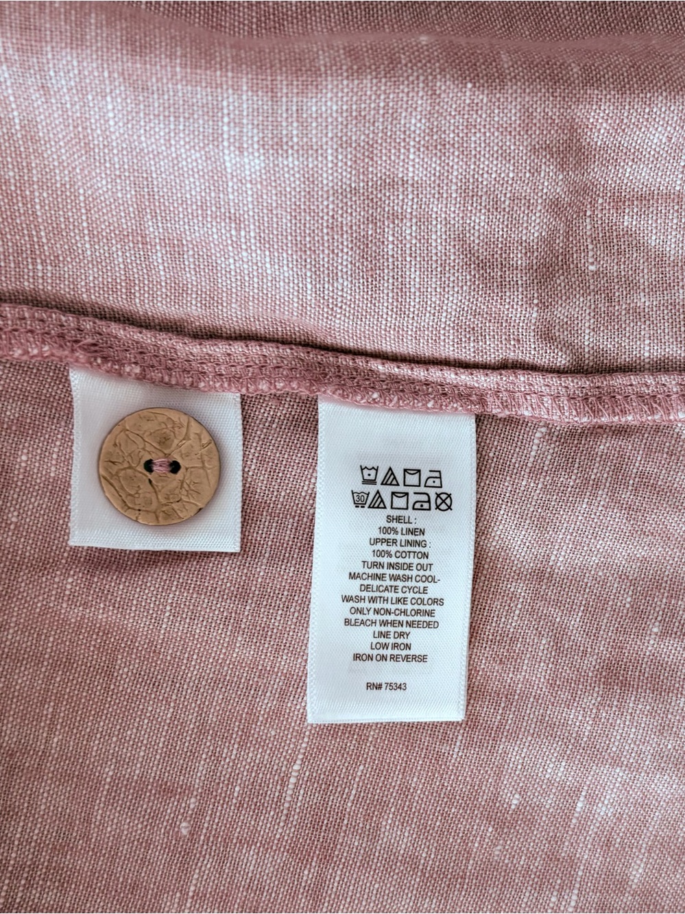 Blush Linen Button Front Maxi Dress , 6 - Picture 6 of 6